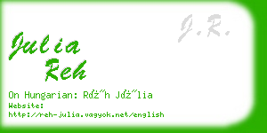 julia reh business card